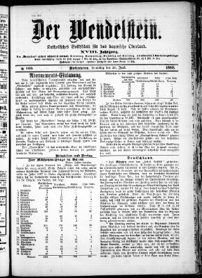 Wendelstein Samstag 23. Juni 1888