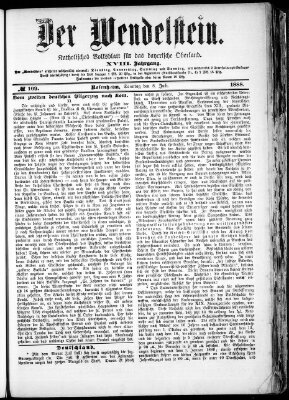 Wendelstein Sonntag 8. Juli 1888