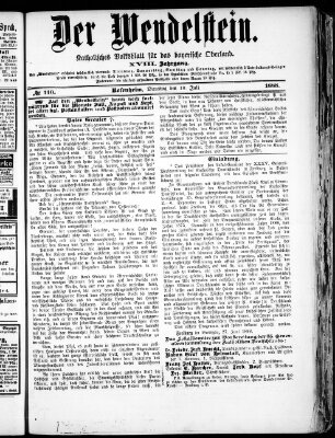 Wendelstein Dienstag 10. Juli 1888