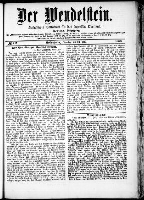 Wendelstein Sonntag 22. Juli 1888