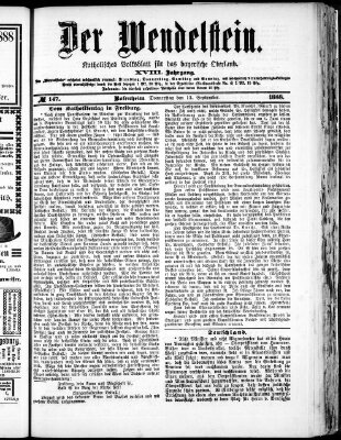 Wendelstein Donnerstag 13. September 1888