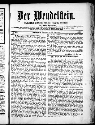 Wendelstein Samstag 22. September 1888