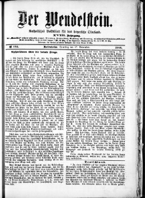 Wendelstein Samstag 17. November 1888