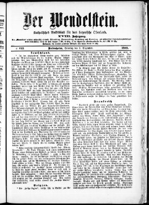 Wendelstein Sonntag 2. Dezember 1888