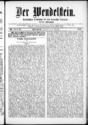 Wendelstein Samstag 2. Februar 1889