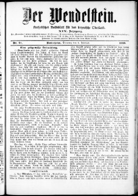 Wendelstein Dienstag 5. Februar 1889