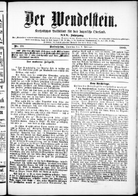 Wendelstein Samstag 9. Februar 1889