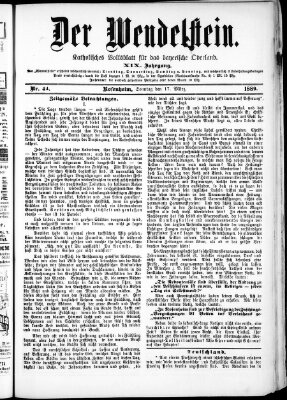 Wendelstein Sonntag 17. März 1889