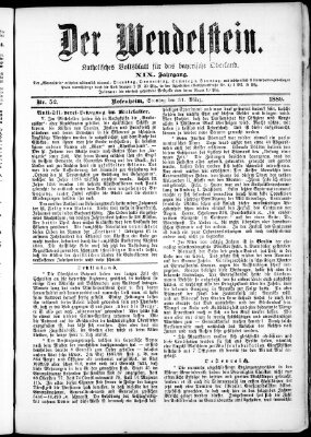 Wendelstein Sonntag 31. März 1889