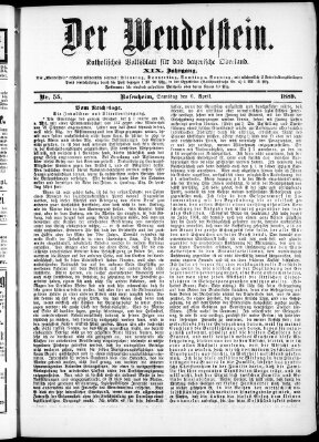 Wendelstein Samstag 6. April 1889