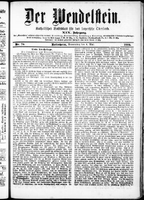 Wendelstein Donnerstag 2. Mai 1889