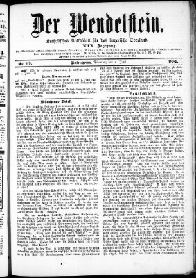 Wendelstein Dienstag 4. Juni 1889