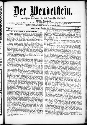 Wendelstein Sonntag 9. Juni 1889