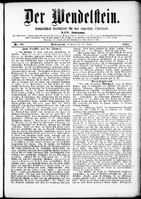 Wendelstein Sonntag 16. Juni 1889