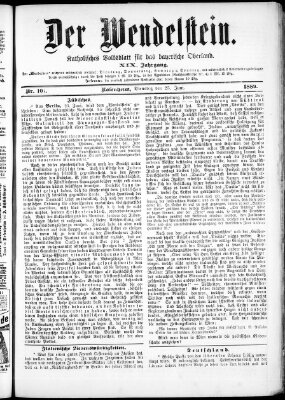 Wendelstein Dienstag 25. Juni 1889