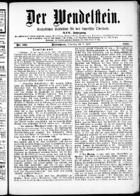 Wendelstein Dienstag 9. Juli 1889