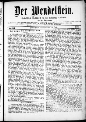 Wendelstein Donnerstag 18. Juli 1889