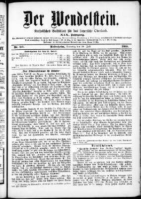 Wendelstein Samstag 20. Juli 1889