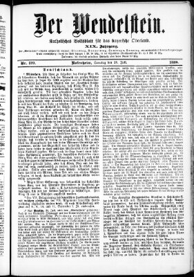 Wendelstein Sonntag 28. Juli 1889