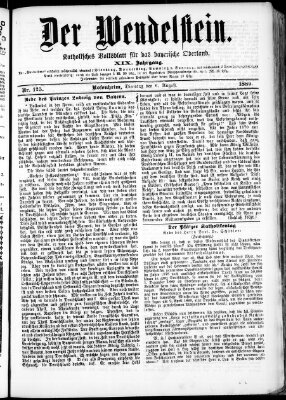 Wendelstein Dienstag 6. August 1889