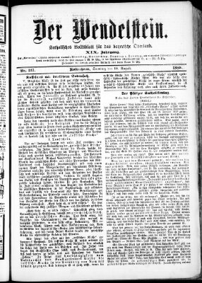 Wendelstein Samstag 10. August 1889