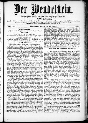 Wendelstein Samstag 24. August 1889