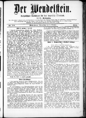 Wendelstein Donnerstag 3. Oktober 1889