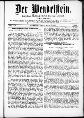 Wendelstein Mittwoch 30. Oktober 1889