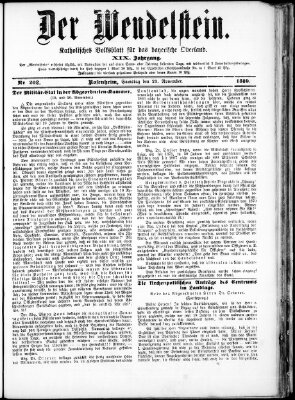 Wendelstein Samstag 23. November 1889