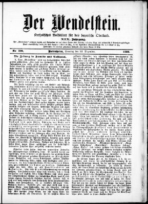 Wendelstein Sonntag 22. Dezember 1889