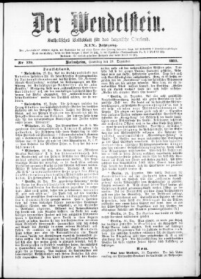 Wendelstein Samstag 28. Dezember 1889