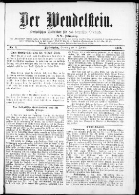 Wendelstein Samstag 4. Januar 1890