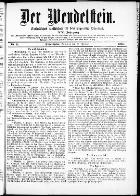 Wendelstein Samstag 11. Januar 1890