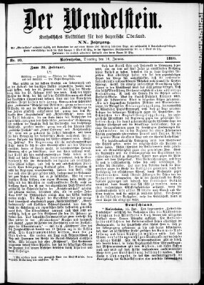 Wendelstein Dienstag 14. Januar 1890