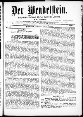 Wendelstein Donnerstag 23. Januar 1890