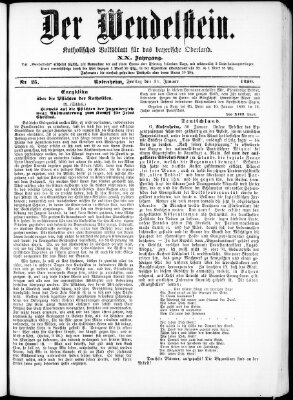 Wendelstein Freitag 31. Januar 1890