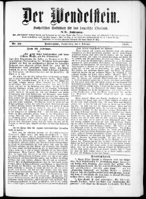 Wendelstein Donnerstag 6. Februar 1890