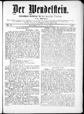 Wendelstein Dienstag 4. März 1890