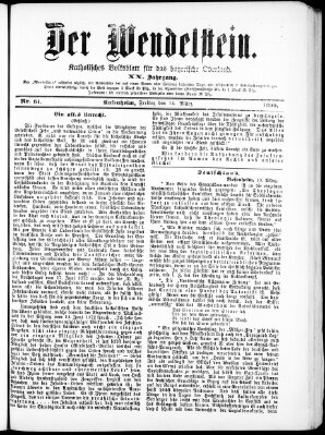 Wendelstein Freitag 14. März 1890