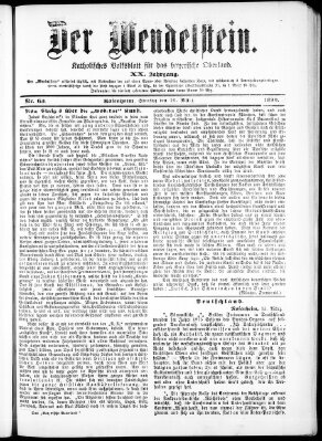 Wendelstein Sonntag 16. März 1890