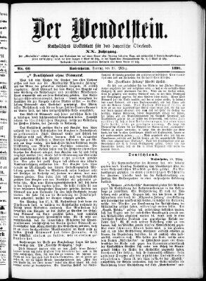 Wendelstein Freitag 21. März 1890