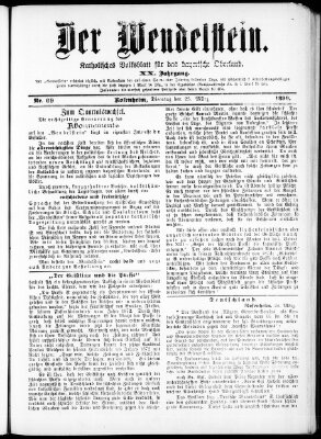 Wendelstein Dienstag 25. März 1890