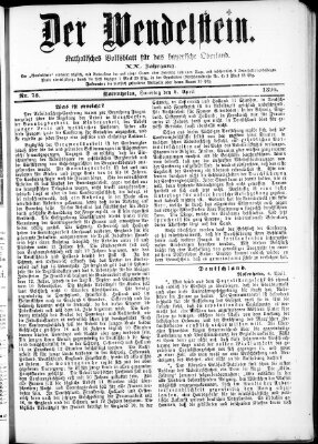 Wendelstein Samstag 5. April 1890