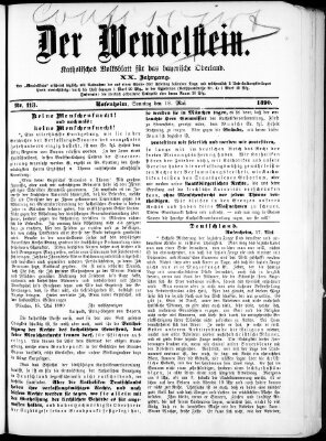 Wendelstein Sonntag 18. Mai 1890