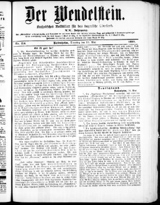 Wendelstein Dienstag 20. Mai 1890