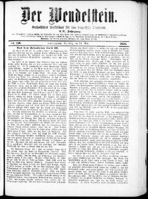 Wendelstein Samstag 24. Mai 1890