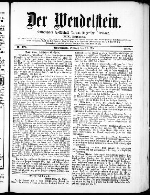 Wendelstein Mittwoch 28. Mai 1890