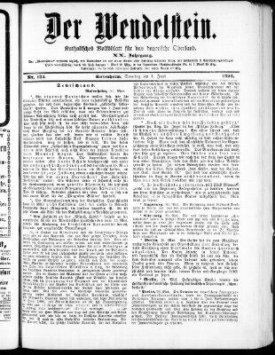 Wendelstein Sonntag 1. Juni 1890