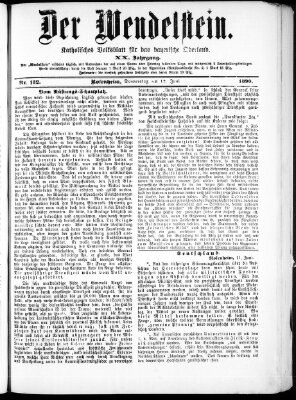 Wendelstein Donnerstag 12. Juni 1890