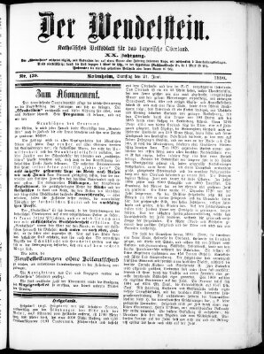 Wendelstein Samstag 21. Juni 1890